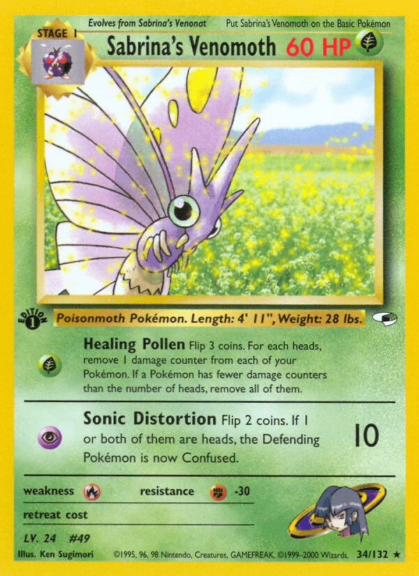Sabrina's Venomoth — Gym Heroes 34/132