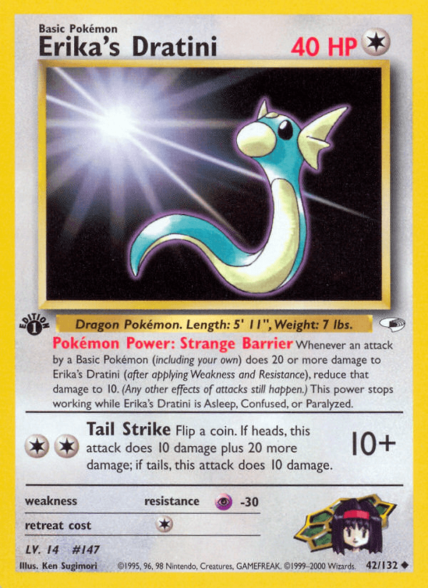 Erika's Dratini artwork — Gym Heroes 42/132