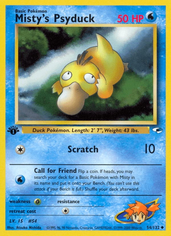 Misty's Psyduck — Gym Heroes 54/132