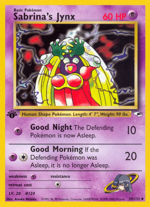 Sabrina's Jynx artwork — Gym Heroes 59/132