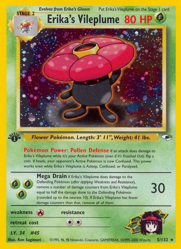 Erika's Vileplume — Gym Heroes 5/132