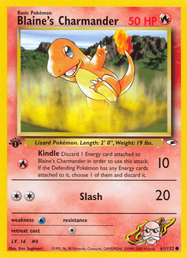 Blaine's Charmander — Gym Heroes 61/132
