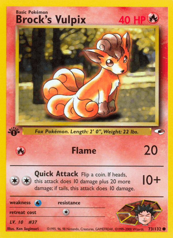 Brock's Vulpix — Gym Heroes 73/132