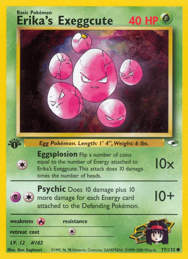 Erika's Exeggcute artwork — Gym Heroes 77/132