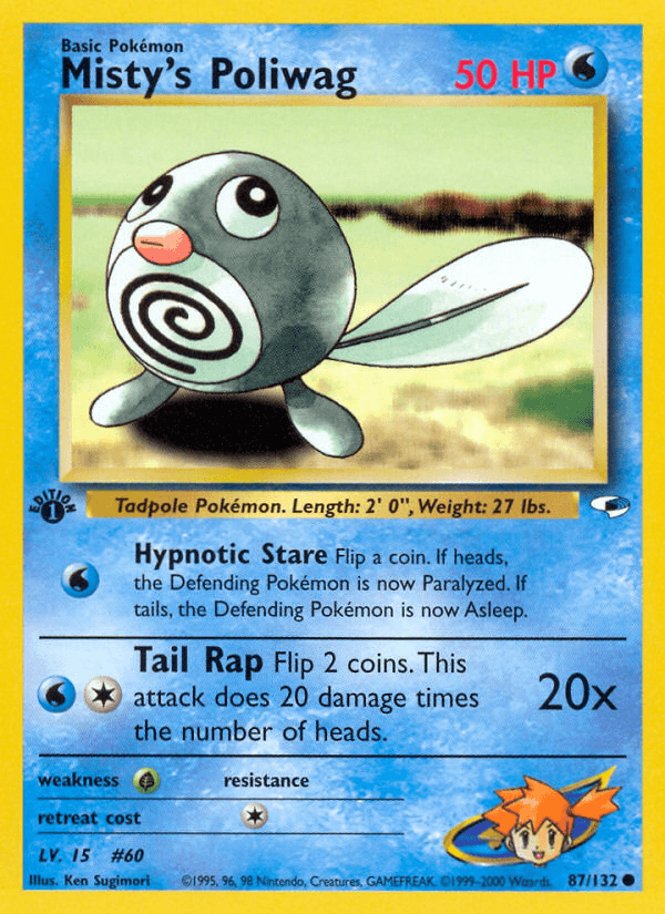 Misty's Poliwag — Gym Heroes 87/132