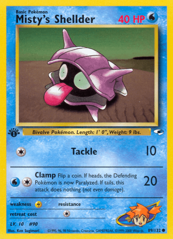 Misty's Shellder — Gym Heroes 89/132
