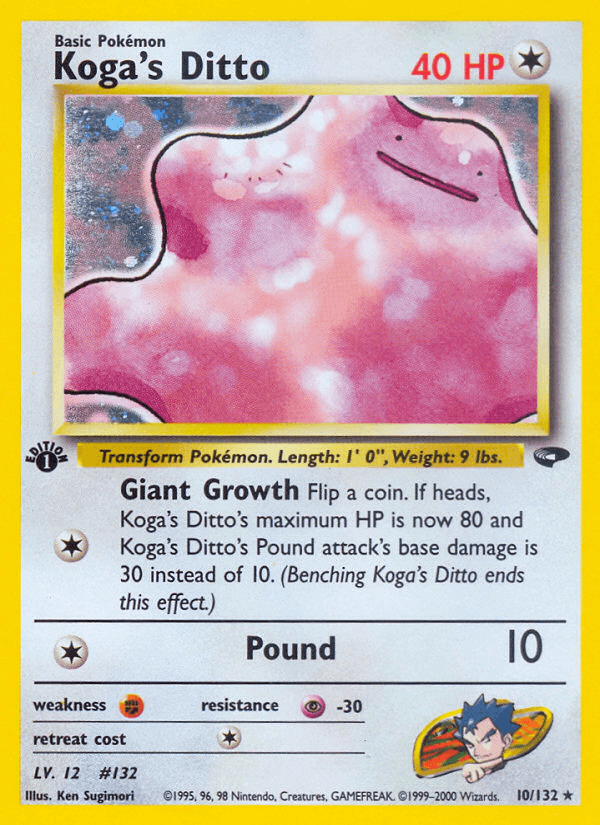 Koga's Ditto — Gym Challenge 10/132