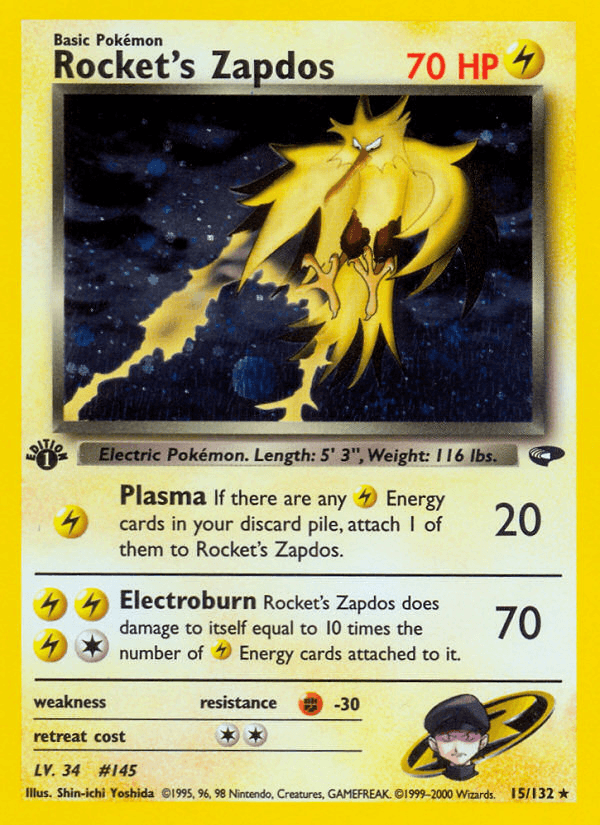 Rocket's Zapdos — Gym Challenge 15/132