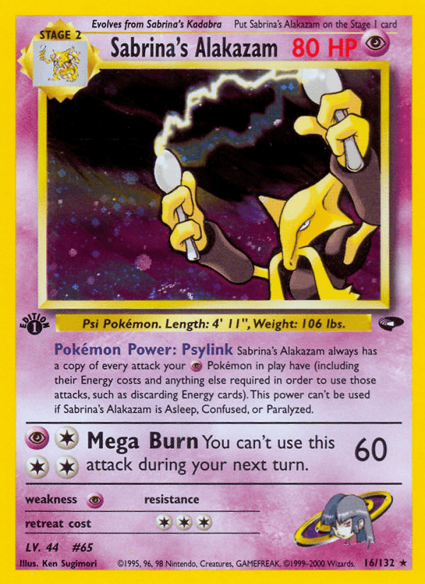 Sabrina's Alakazam — Gym Challenge 16/132