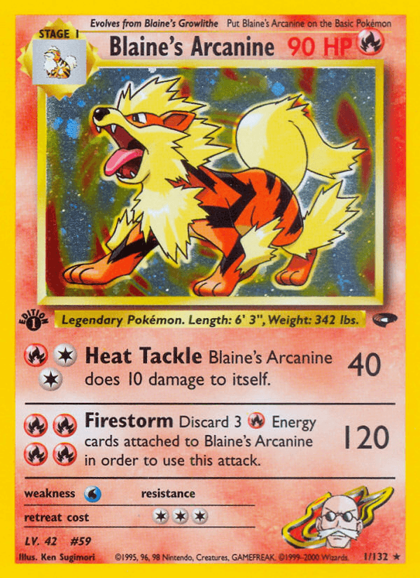 Blaine's Arcanine — Gym Challenge 1/132