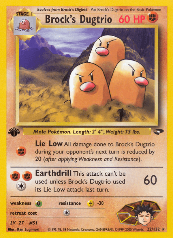 Brock's Dugtrio — Gym Challenge 22/132