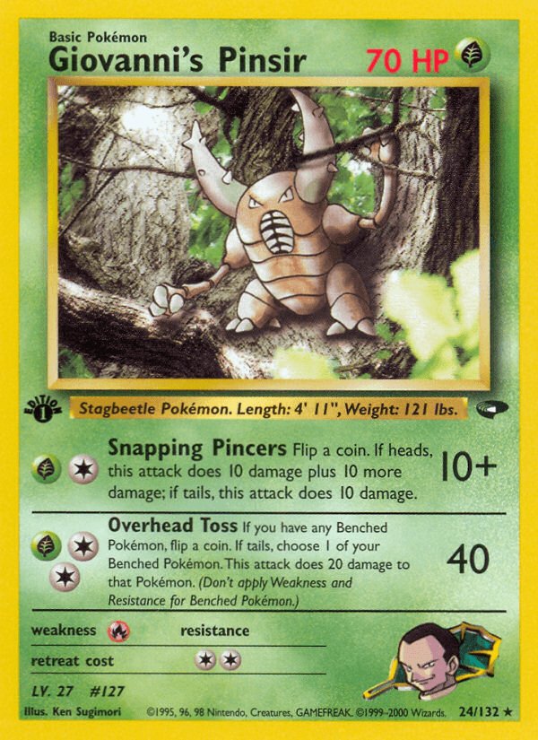 Giovanni's Pinsir — Gym Challenge 24/132
