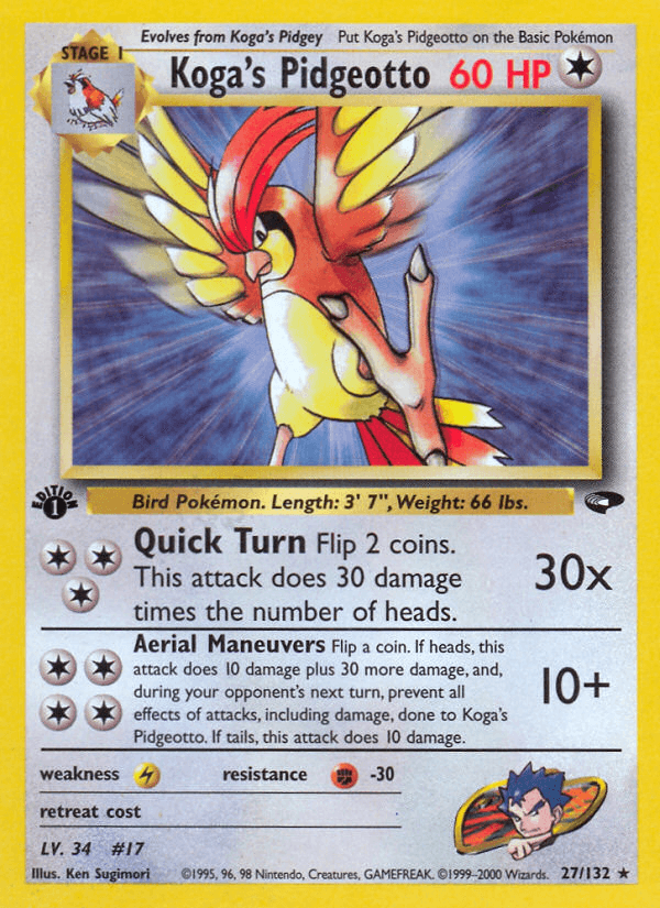 Koga's Pidgeotto — Gym Challenge 27/132