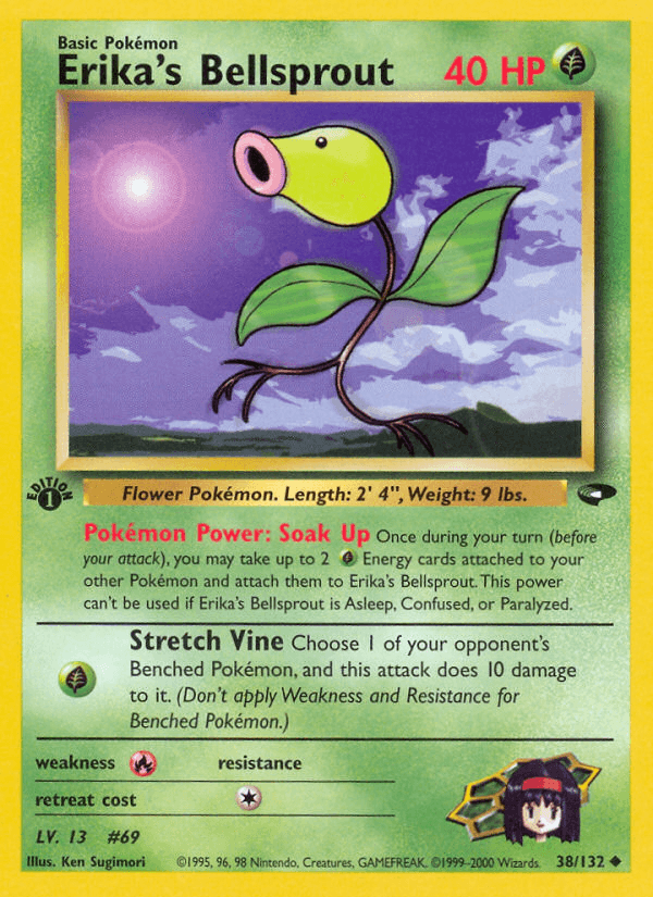 Erika's Bellsprout artwork — Gym Challenge 38/132