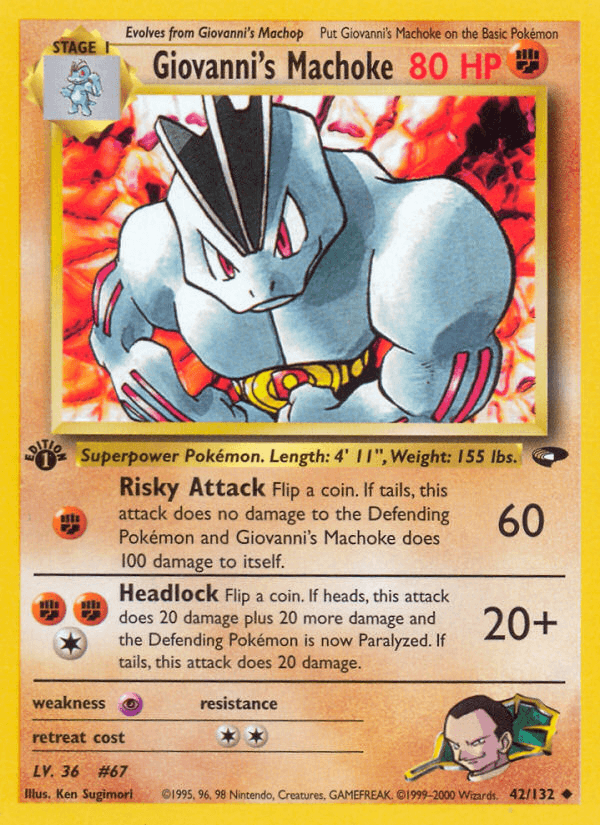 Giovanni's Machoke — Gym Challenge 42/132