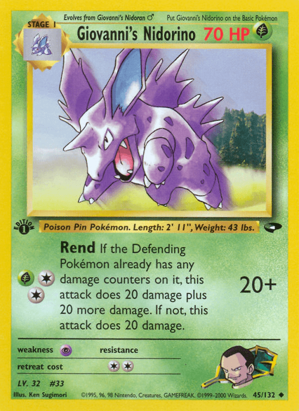 Giovanni's Nidorino — Gym Challenge 45/132