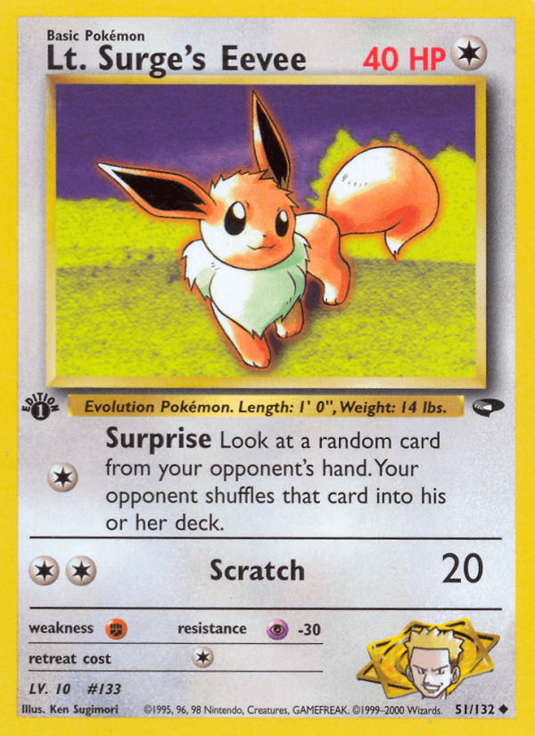 Lt. Surge's Eevee — Gym Challenge 51/132