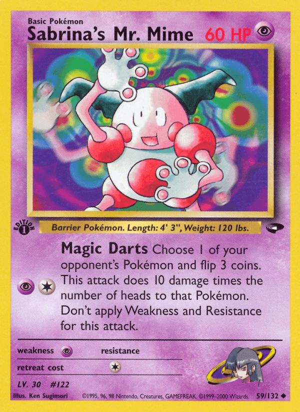 Sabrina's Mr. Mime artwork — Gym Challenge 59/132