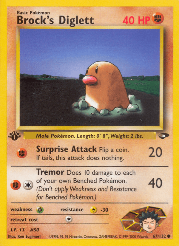 Brock's Diglett — Gym Challenge 67/132