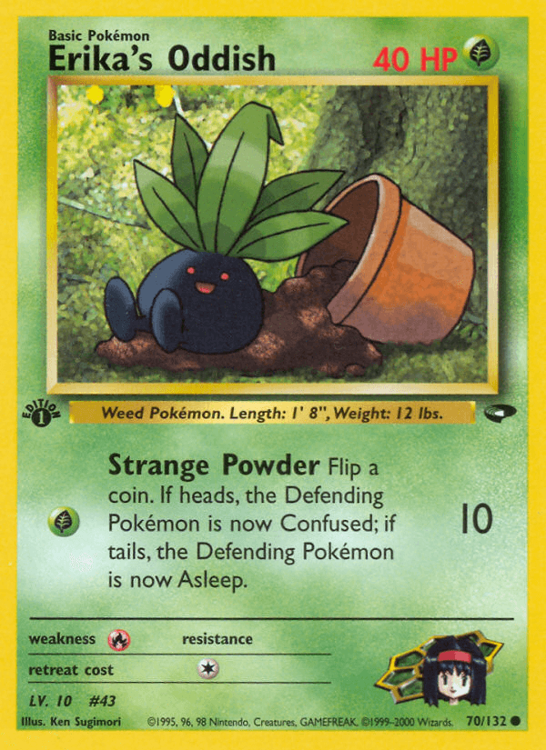 Erika's Oddish artwork — Gym Challenge 70/132
