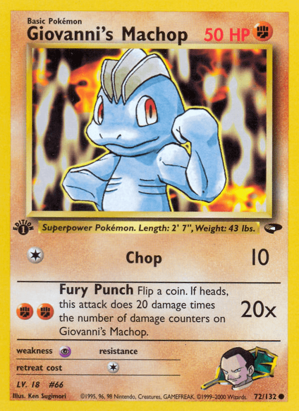 Giovanni's Machop — Gym Challenge 72/132