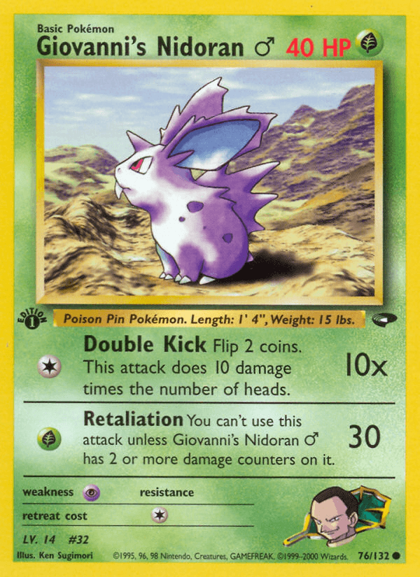 Giovanni's Nidoran ♂ — Gym Challenge 76/132