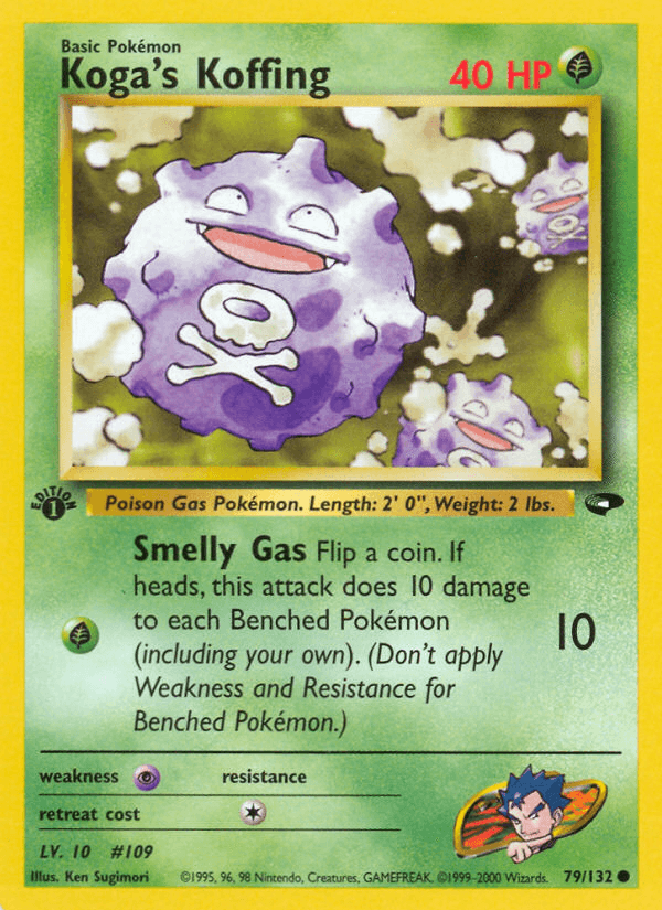 Koga's Koffing artwork — Gym Challenge 79/132