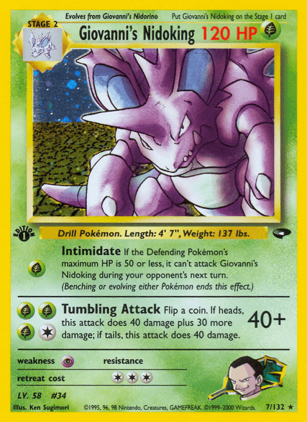 Giovanni's Nidoking — Gym Challenge 7/132