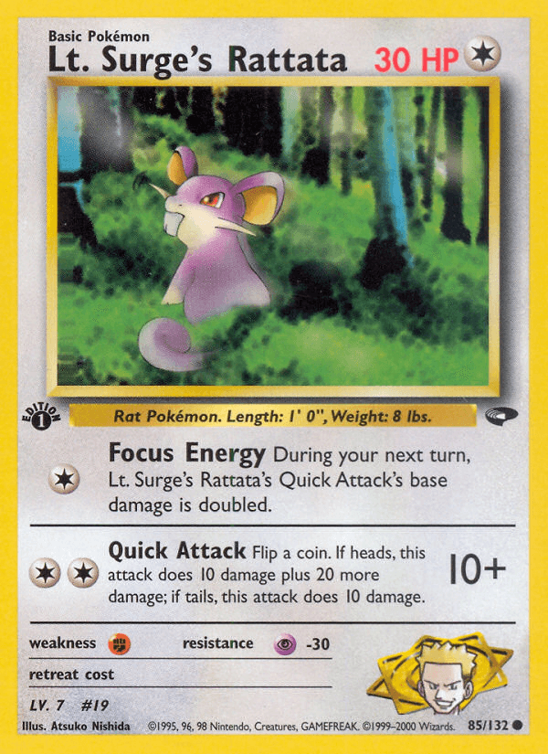 Lt. Surge's Rattata — Gym Challenge 85/132