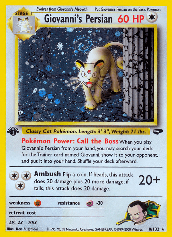 Giovanni's Persian — Gym Challenge 8/132