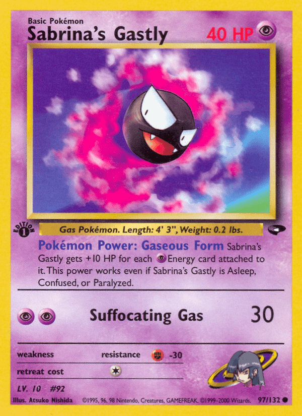 Sabrina's Gastly artwork — Gym Challenge 97/132