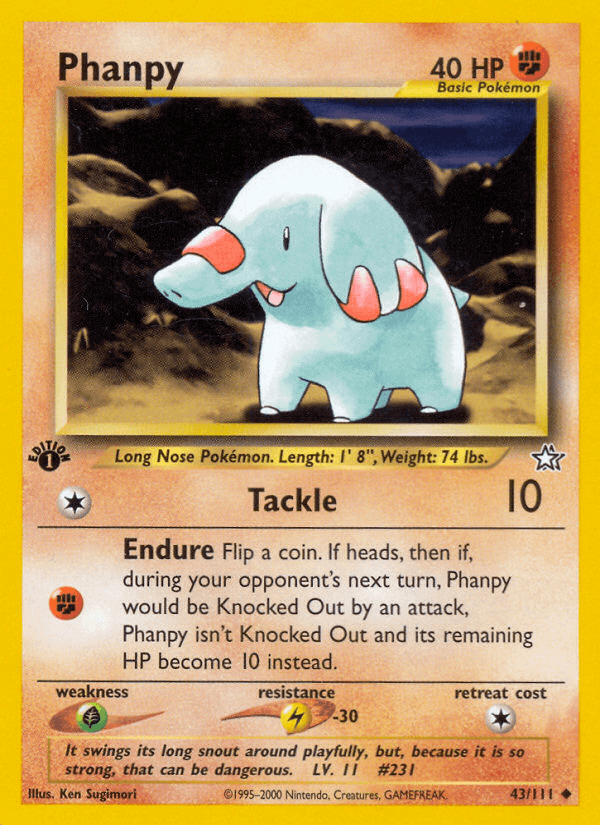 Phanpy artwork — Neo Genesis 43/111