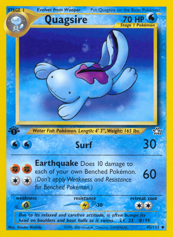Quagsire artwork — Neo Genesis 45/111