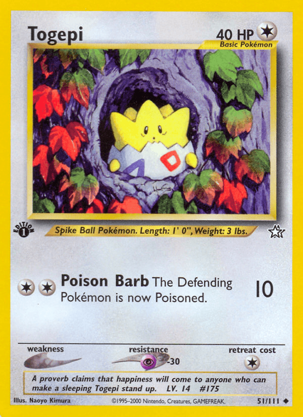 Togepi artwork — Neo Genesis 51/111