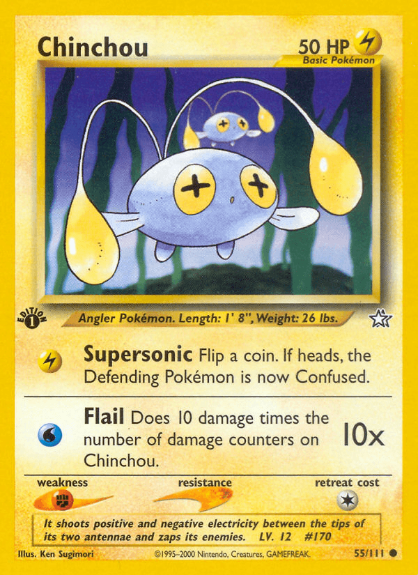 Chinchou artwork — Neo Genesis 55/111