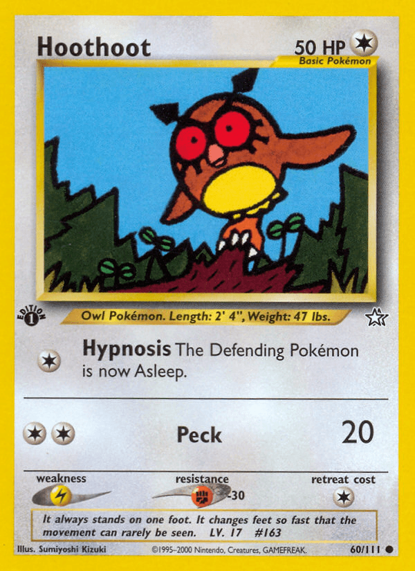 Hoothoot artwork — Neo Genesis 60/111