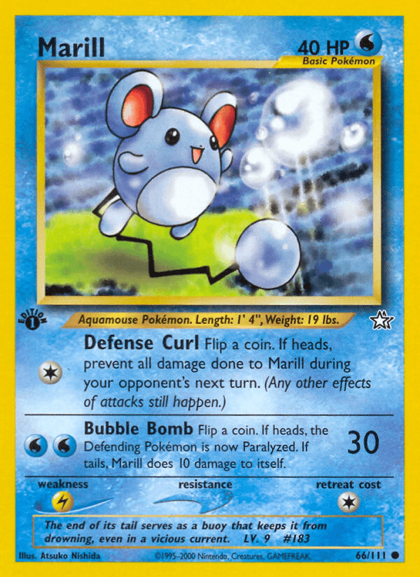 Marill artwork — Neo Genesis 66/111