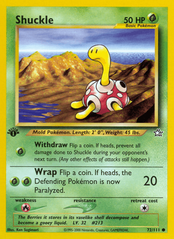 Shuckle artwork — Neo Genesis 72/111