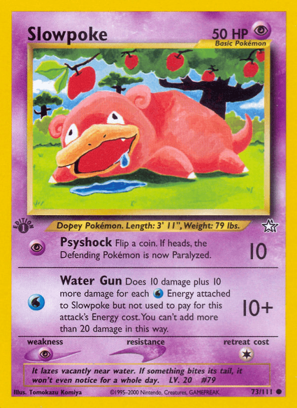 Slowpoke artwork — Neo Genesis 73/111