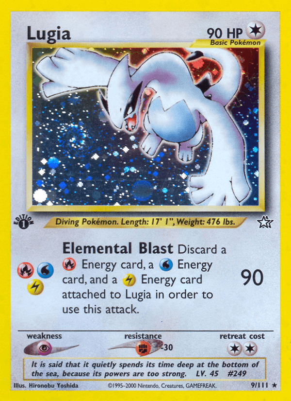 Lugia artwork — Neo Genesis 9/111
