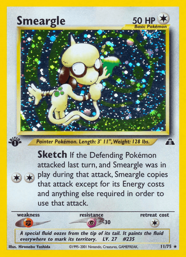 Smeargle artwork — Neo Discovery 11/75