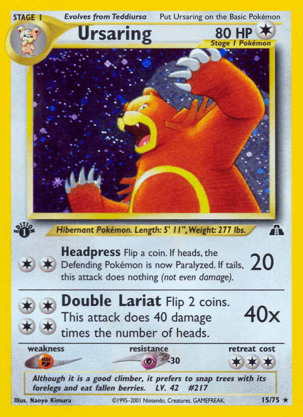 Ursaring — Neo Discovery 15/75