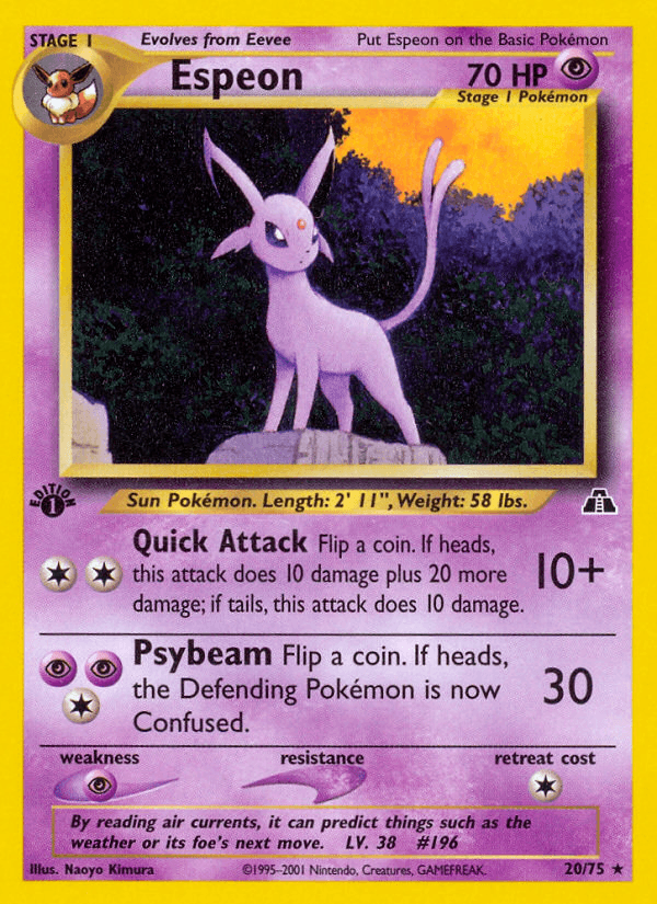 Espeon — Neo Discovery 20/75