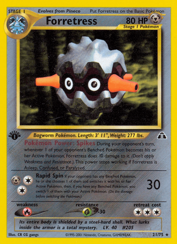 Forretress artwork — Neo Discovery 21/75