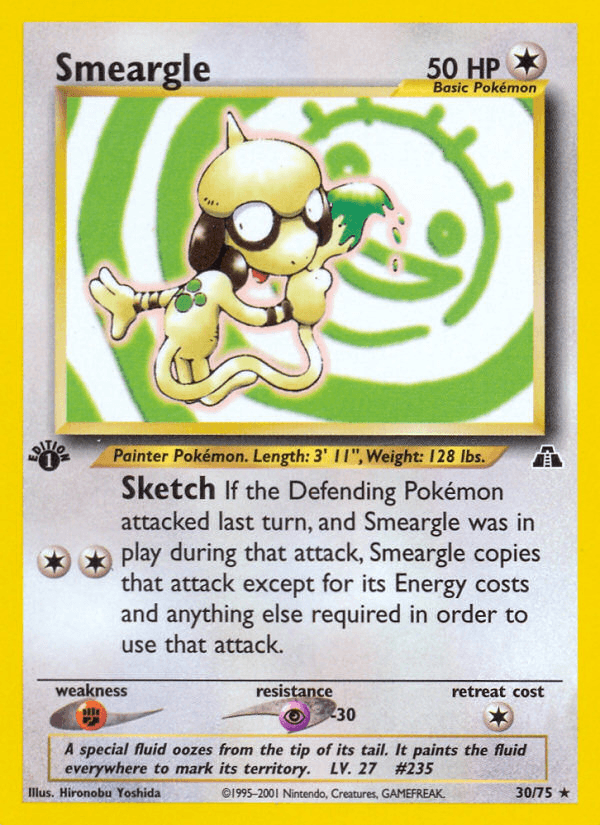 Smeargle artwork — Neo Discovery 30/75
