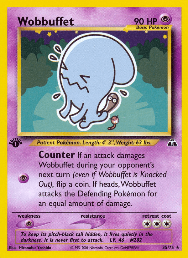 Wobbuffet artwork — Neo Discovery 35/75