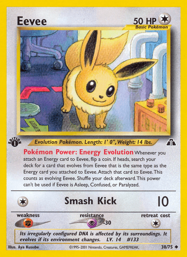 Eevee artwork — Neo Discovery 38/75