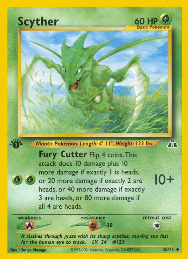 Scyther artwork — Neo Discovery 46/75