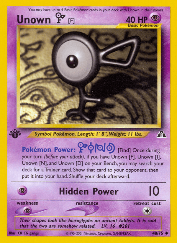 Unown [F] — Neo Discovery 48/75