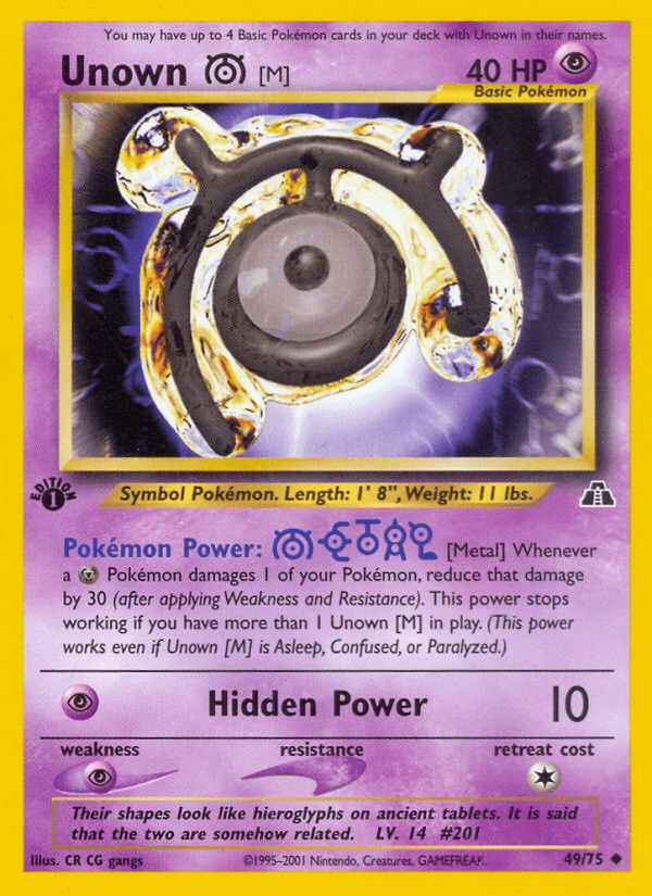 Unown [M] — Neo Discovery 49/75